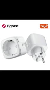 Zigbee 3.0 16/20A EU Smart Plug Socket Power Monitor Voice Control Timer Function Work With Tuya Alexa Google Home Smart Life