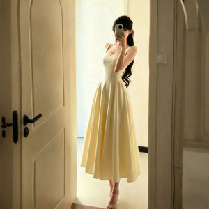 SUHUIQIAN | Đầm Dây Giảm Cân Elegance Pháp