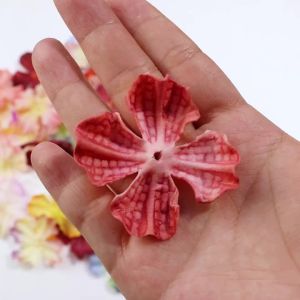 60Pcs Artificial Flower Head for Crafts Headwear Home Wedding Decoration Scrapbooking Clothing Sewing Fake Flowers Accessories