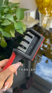 HTF 3-Stage Knife Sharpener with V-Shaped Design for Easy Maintenance and Precision Sharpening