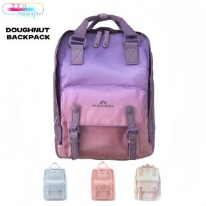 โดนัตแมครูนซีรีส์พิเศษกระเป๋าเป้สะพายหลัง Macaron กระเป๋ามือนักเรียนชายและหญิง กระเป๋าเป้สะพายหลังกีฬาเดินทาง