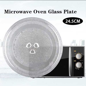 24.5cm Microwave Oven Glass Plate Microwave Oven Disc Tray Y type bottom Turntable