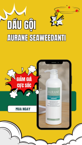 DẦU GỘI LÀM SẠCH GÀU AURANE SEAWEEDANTI 750ML