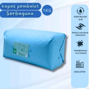 Kapas Alami 1Kg Kapas Gulung 1000Gram Filter Air Zernii
