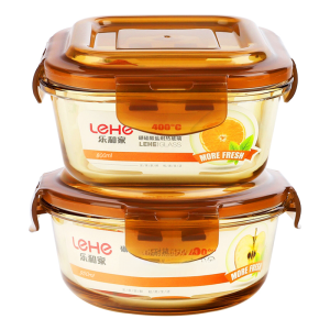 Heat-Resistant Microwave Safe Airtight Glass Food Container