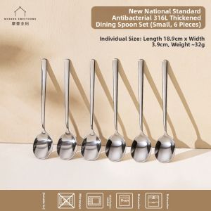 MODERN SWEETHOME | 316L Food-Grade Stainless Steel Long Handle Personal Watermelon Spoon