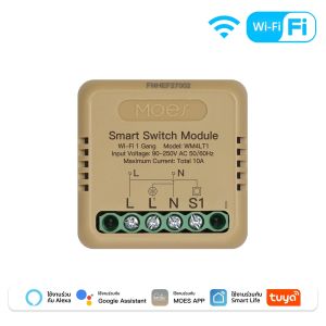 MOES Tuya WiFi Zigbee Mini DIY สมาร์ทโมดูลสวิทช์ 1-4 Gang Timer Home Automation ใช้งานร่วมกับ Google Home Alexa