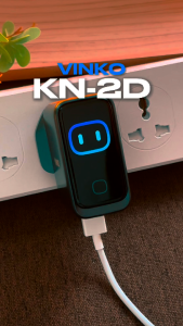 VINKO KN-2D 100W GaN Charger 3 Port Smart Display 2C+1A PD Fast Charging Foldable Plug USB C Wall Adapter