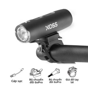Đèn Pha Xe Đạp XOSS XL400/XL800 Sạc USB 400/800 Lumen Siêu Nhẹ Chất Liệu Nhôm Dành Cho Xe Đạp Đường Trường Và Xe Đạp Địa Hình