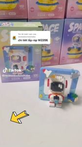 [Voucher 10k]Đồ chơi lắp ráp phi hành gia phát sáng nhiều mẫu