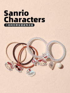 Sanrio Cute Cartoon High Elasticity Phone Line Hair Ties Girls Fashion Accessories Sweet Style Fresh out New Hawaiian Theme