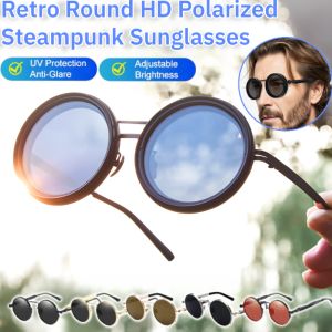 Adjustable Light-Reducing Sunglasses Retro Round HD Polarized UV Protection Outdoor Sports Glasses Polarized Sunglasses