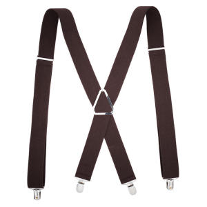 1Pc Adjustable Elastic Suspenders X Back Braces 2.5cm Width 4 Clips For Men And Women Pants Support
