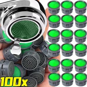 100PCS Faucet Filter Aerator Flow Restrictor Replacement Parts Insert Sink Basin Tap Filter Anti-splash Head Faucet Accessories