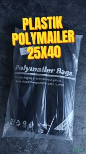 Plastik Polymailer 25x40 cm isi 100 pcs Packing Online Shop Lem Seal Amplop Hitam 25 x 40