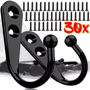 Wall Hooks Door Wall Mounted Coat Hanging Hooks Heavy Duty Metal Screw Hook For Clothes Keys Kitchen Bathroom Organizer#1