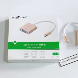 Cáp chuyển Type C ra VGA (USB C to VGA) / Cáp dài 20Cm (M PARD)