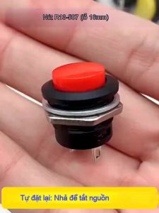 【16mm 12V-24V Waterproof Car LED Power Push Button Momentary Switch Metal ON/OF】