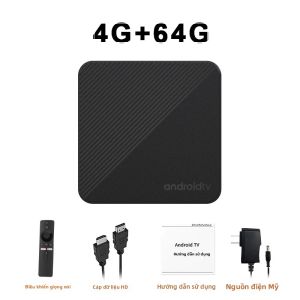 Android 14 TV Box 4K Smart Media Player RK3518 WiFi6 Bluetooth5.0 Hỗ Trợ YouTube Netflix IPTV OTT Streaming HDMI 2.0 Output