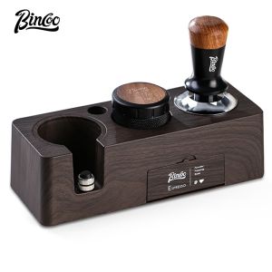 BINCOO Coffee Tamper Set Hammer Powder Distributor Set Tamper Storage Base Coffee Utensil 51/58MM