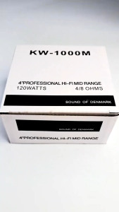 FTStar KW-1000M 4" Professional Hi-Fi Mid Range Speaker - 100 Watts Peak - 4 Ohms Impedance - Free Capacitor Included