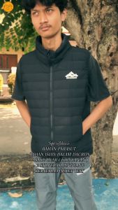 ROMPI PARASUT TEBAL/ JAKET ROMPI /VEST PARASUT PREMIUM Rompi Polyester Nyaman Vest Warna Biru Hitam Cream - Lazada