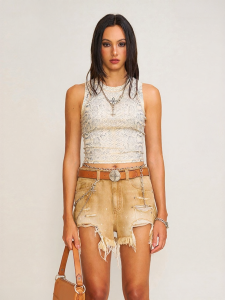 SMFK | Fitted Sleeveless Tank Top Snake Print