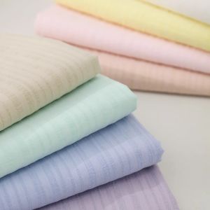 100 Cotton Striped Fabric for Baby Clothes Shirts Sunscreen Lining Vertical Stripe Kids Women Clothing Material