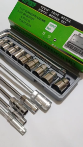 Paket Kunci Sok Set Lengkap Victory 10 Pcs 8 - 24mm 1/2 6pt Kunci Shock + Victory Kunci T Set Lengkap 5 Pcs 8 10 12 14 17 mm Panjang / kunci set lengkap tekiro