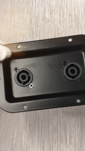 TM8 Dual SpeakOn Terminal Plate Junction Box Back Panel PA Speaker Box Back Wiring Panel -Metal