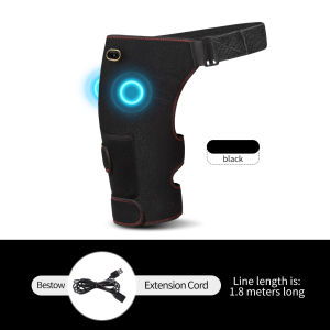 Cordless Heated Hip Support Brace with Massager for Sciatica Pain Relief Lower Back Therapy Hip Heating Pad for Physical Healing