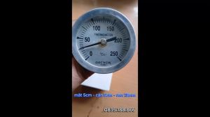 Đồng hồ đo nhiệt độ 0 - 250 độ ( Mặt 5 cm Cán 7cm Ren 13mm) Thương hiệu Deawon Korea dùng đo nhiệt độ lò quay đo nhiệt độ lò nướng kiểm tra nhiệt độ thực phẩm