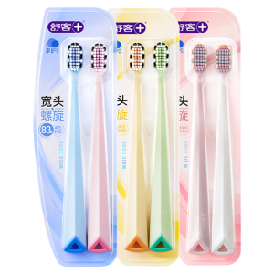 Saky | Soft Bristles Wide Head Couples Toothbrush