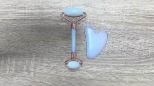 Jade Roller for Face and Gua Sha Facial Tools Set: A Natural Stone Beauty Skin Care Kit