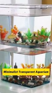 HD Transparent Ecological Fish Tank Household Desktop Living Room Plastic Goldfish Tank Turtle Tank