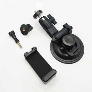 Heavy-duty Suction Cup Mount Car Holder Phone Clip for GoPro Hero 13 12 11 10 9 insta360 Smartphones DJI OSMO Action Cameras