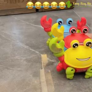 Đồ Chơi Cua Bò Chạy Pin Có Đèn Nhạc Vui Nhộn Dành Cho Bé Xương Rồng Nhỏ