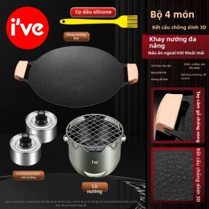 IVE | Bộ Lò Nướng Than Đa Năng Inox