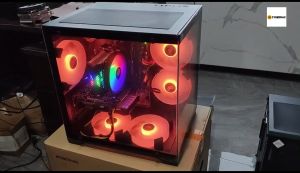 YGT White Pc Case Gaming Computer Case With Tempered Glass Micro/ITX ATX Seaview Desktop Case