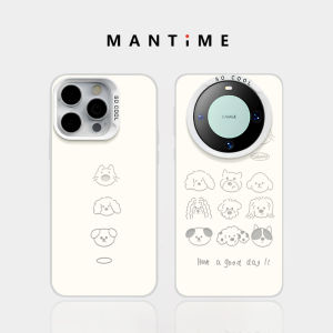 Simple Cartoon Dog Couple Phone Case for  16 pro Max Xiaomi 15 Huawei Mate70 pro Redmi K80 P70 Honor 300 Vivo Oppo Reno 13