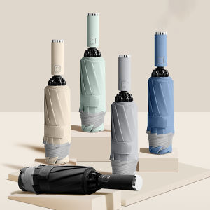 Reka bentuk baru windproof reverse payung lipat lipat automatik wanita double-layer payung pelindung suria UPF50 + Penghantaran cepat