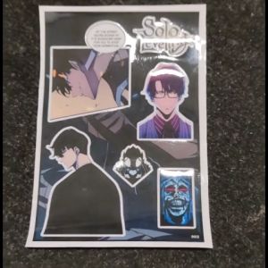 Solo Leveling Manhwa Stickers Set - Decals for Laptops Phones Water Bottles and More [Collection Series]