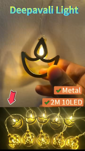 Iron Battery Operation 2m Led light strip Deepavali decoration item 2Meter Lampu hiasan diwali Fairy Light for decor
