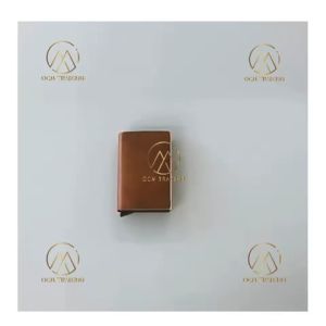 OCM Wallet Card Holder For Men Fashion RFID Purse Aluminium Automatic Pop-Up Birthday Gift Dompet Lelaki
