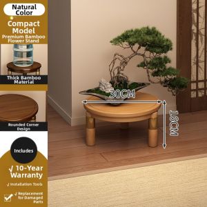 MINGZHIYIFAN | Chinese Style Living Room Wooden Flower Rack