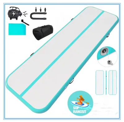 พร้อมส่ง บอร์ดเอนกประสงค์ พร้อมที่สูบลมไฟฟ้า โยคะเป่าลม supboard โยคะบนน้ำ ยิมนาสติก แพตกปลา อุปกรณ์เล่นน้ำ Inflatable Taekwondo Gymnastics sup board