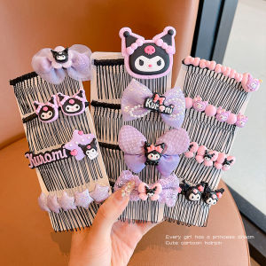 Childrens Hair Comb Girls Bangs Styling Tool Little Girl Cartoon Forehead Comb Baby Hair Clip Headwear Floral Pattern