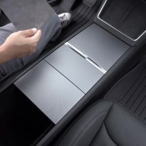 Tesla Model YL Bảng Điều Khiển Trung Tâm Tấm Phủ Phim Vải Da Lộn Nhãn Dán Bảo Vệ Bảng Điều Khiển Nội Thất Sửa Đổi Cho Xe