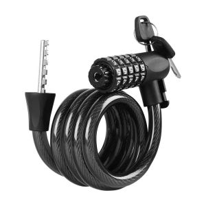 5-Digit Resettable Combination Bicycle Lock Anti-Theft Scooter Security Steel Wire Cable Bike Lock