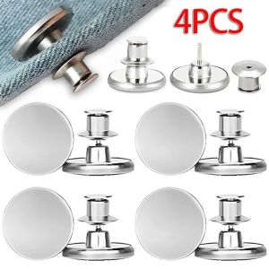 4Pcs Jeans Waist Buttons Nail Free Adjustable Waist Extenders Detachable Clothes Pants Waist Buckles